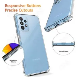 Samsung A23 5G Clear Shockproof Transparent Bumper Back Cover for Samsung A23 5G