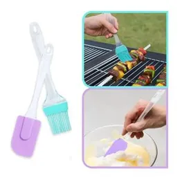 Cake Baking Spatula And Brush Set cake spatula and brush Silicone Spatula and Two Piece of Pastry Brush Set Special for Cake Mixer, Cooking, Baking, G