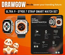 DT900 Ultra 9 Seven Straps Smart Watch Premium