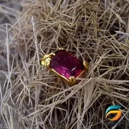 Gold Plated Pendant Stylish Pink Stone Pendant Rich Look For Women and Girls.