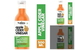 TruNutra Apple Cider Vinegar 500ml – 100% Natural Himalayan Apples for Weight Loss & Digestion