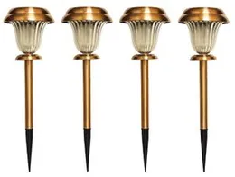 Stainless Steel Solar Path Light Outdoor Brown Color