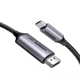 UGREEN 1 Meter 16K Type-C to DisplayPort   Nylon Braided Cable – CM707 - 25863