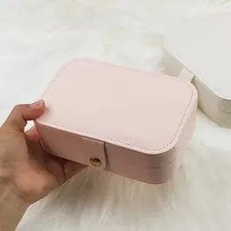 Portable Round Jewelry Storage Box