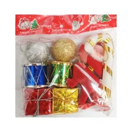 Christmas Tree Decoration Gift Set with Santa & Baubles - Christmas Deco - Tree Hanging Items