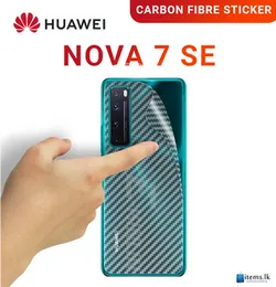 Carbon Fibre back stickerFor Huawei Nova 7SE Mobile Phone Back Skin Rear Protective Sticker For Huawei Nova 7 SE