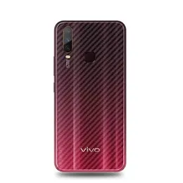 Carbon Fibre back sticker For Vivo Y11