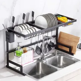 Over The Sink Dish Drying Rack Adjustable Dish Drainer Kitchen Sink Organizer Space Saver 85cm