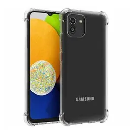 Luxury Shockproof Thickballoon Transparent Back Cover for Samsung A03