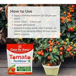 Casa De Amor Essential Organic Tomato Fertilizer- Ideal for all types of tomato varieties, including heirloom and hybrid (900 gm) (FROM INDIA)NUZ