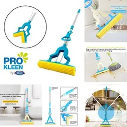 Squeeze Mop Squeeze Mop Folding squeeze water sponge mop stainless steel rubber