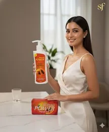 NATURE POWER PAPAYA WHITENING BODY LOTION & SOAP