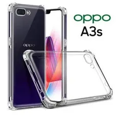 Luxury Shockproof Thickballoon Transparent Back Cover for Oppo A3s