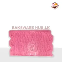 Hexagon Pattern Silicone Mould – A195 | 18cm × 11cm | Geometric Fondant Tray | Flexible & Reusable
