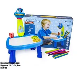 Project Painting Set for Kids with 21 Patterns - Child Learning Desk with Smart Projector Learn to Draw Playset for Toddlers, Graffiti Children Projec