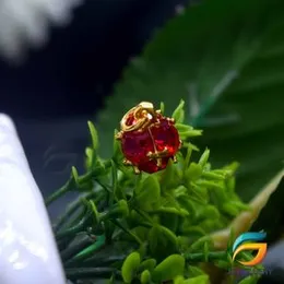 Vintage Garnet Solitaire with Four Diamonds on a Braided Pendant Guarantee Fashion Design for Women