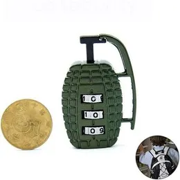 Mini Portable 3 Digit Digital Code Grenade Combination Password Lock - Ideal for Lockers, Gyms, Backpacks - Zinc Alloy Stationery Luggage Lock