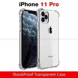 iPhone 11 Pro Transparent Shockproof ThickBallon Case - Clear TPU Bumper Case For iPhone 11 Pro Back Cover Premium Quality Anti Shock Airbag Phone Cas