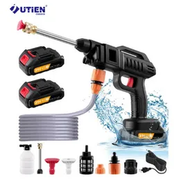 2 Battery Car wash machine 48V | High pressure water spray gun set multipurpose byk home and outdoor cleaning | Portable Electric water wash gun for v