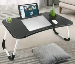Laptop Desk Bed Stand Foldable Laptop Table Folding Breakfast Tray Portable Lap Desk Reading and Writing Holder with Drawer for Bed Couch Sofa Floor