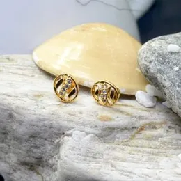 Gold Plated Stud Circle Earring For Women.