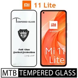 Xiaomi Mi 11 Lite Branded MTB High Quality Screen Protector Full Glue 9D MTB tempered Glass for Xiaomi Mi 11 Lite