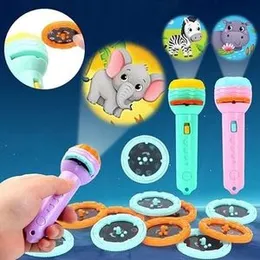 Kids Mini Projector Torch – Slide Flashlight with 80 Images, Educational Learning Light & Bedtime Story Lamp for Boys and Girls