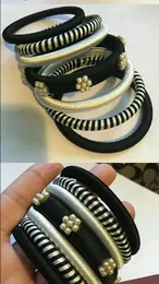 classic black and gray color Handmade bangle