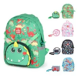 2 PCS KIDS CARTOON PATTERN BACKPACK