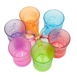 Glass mug 6pcs 260 ml rainbow colour Amilex mug