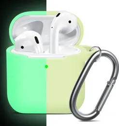 Airpods Case Cover Soft Silicone Protective Case Cover with Keychain For Apple Airpods 1,Airpods 2
