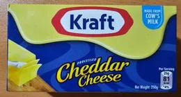 Kraft Cheddar Cheese Block – 250g (High-Quality Processed Cheese)