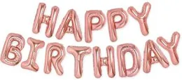 13Pcs 16" Happy Birthday Letter Foil Banner Balloon Party Foil Banners