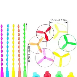 Pull rope flying saucers twist twisty dragonfly toys flying disc toys