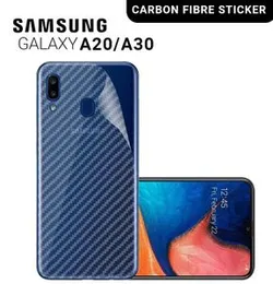Carbon Fibre back sticker For Samsung A20/A30