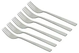 BEST SILVER- Lavish 6 Piece Stainless Steel Dinner Fork Set with 6PC Dinner Fork