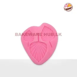 Fan Leaf Silicone Mould – A-68 | 3-in-1 Fondant Tray | 10.2cm, 8.3cm, 6cm | Flexible & Reusable