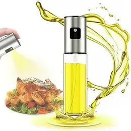100ml Kitchen Stainless Steel Olive Oil Sprayer Bottle Pump Oil Pot Leak-proof Grill BBQ Sprayer Oil Dispenser BBQ Cookware Tools/Vinegar Olive Oil Sp