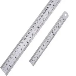 Steel Measuring Ruler - Heavy Duty Stainless Steel - 12 / 6 in - 150mm