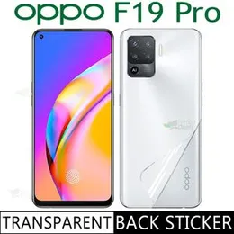 Clear Slim Carbon fibre Phone Transparent protective Mobile Back Sticker For Oppo F19 PRO