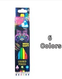 6/12/18/24/36 Coloured Pencils - 3mm Bigger Lead 4M Softness Slate Mega Soft Colour Pencils