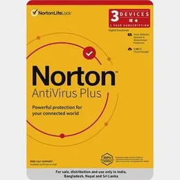 Norton Antivirus Plus 2025 (1 Year, 3 Devices)