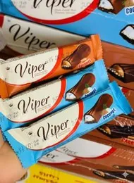 Viper Stick Coconut – 20g x 24pcs Box | Crispy Coconut Chocolate Sticks