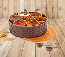 Dry fruit masala box kitchen seasoning serving cooking helper spice box