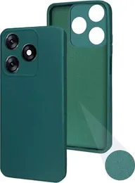 TECNO SPARK 10 / SPARK 10C Soft matte liquid silicone Case Back Cover for spark 10 / 10c - Green
