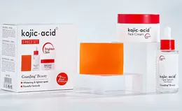 Kojic Acid Skin Care Set 3pc For Whitening Brightening Anti Aging Facial Products Skin Care Set.