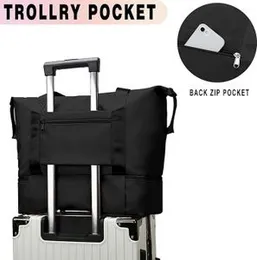 Large Sports Bag for Men and Women Foldable Travel Bag Woukksy Weekender Carry On Workout Waterproof Sports Bags with Wet Compartment and Shoe Compart