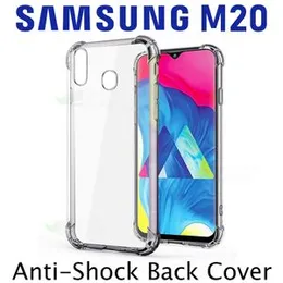 Perfect Samsung Galaxy M20 Soft Silicone TPU Case with anti-shock protection hardy edges fully transparent cover bumper case For Samsung Galaxy M20