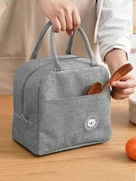 Insulated Lunch Box Tote Bag for Women & Men – Reusable Thermal Lunch Cooler for Office, Work, Beach & Picnic – Durable & Stylish Lunch Bag with Zippe