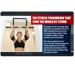 Pull-Up Bar - Total Upper Body Workout Bar for Doorway, Adjustable Width Locking, No Screws Portable Door Frame Horizontal Chin-up Bar, Fitness Exerci